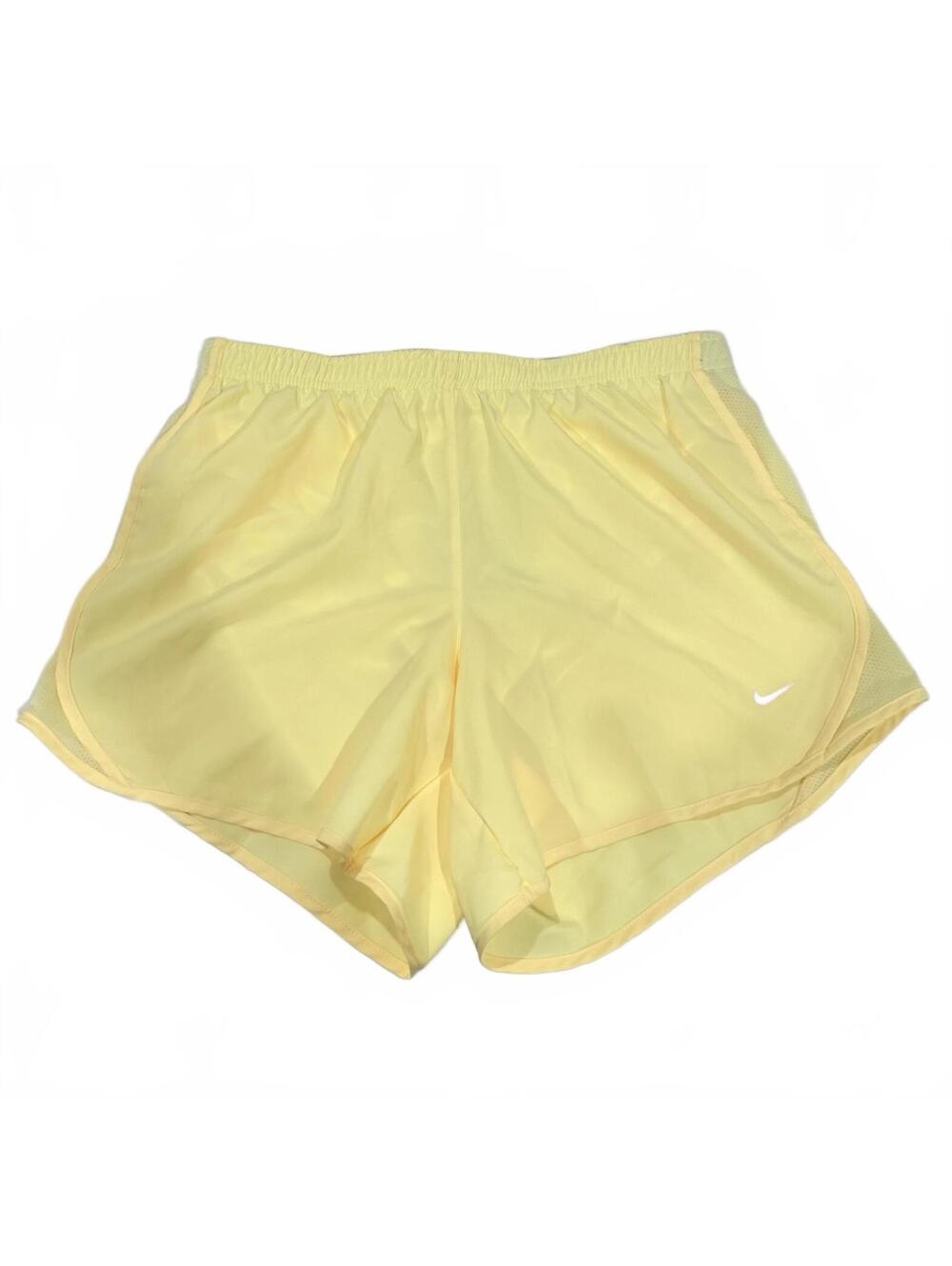 NWT Nike Dri-Fit Tempo Shorts Butter Yellow Pastel Running Athletic Girls XL